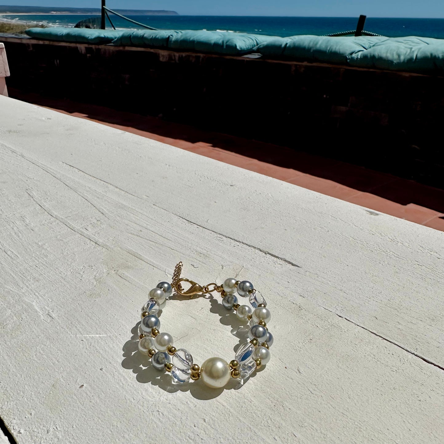 Pearly Crystal Bracelet