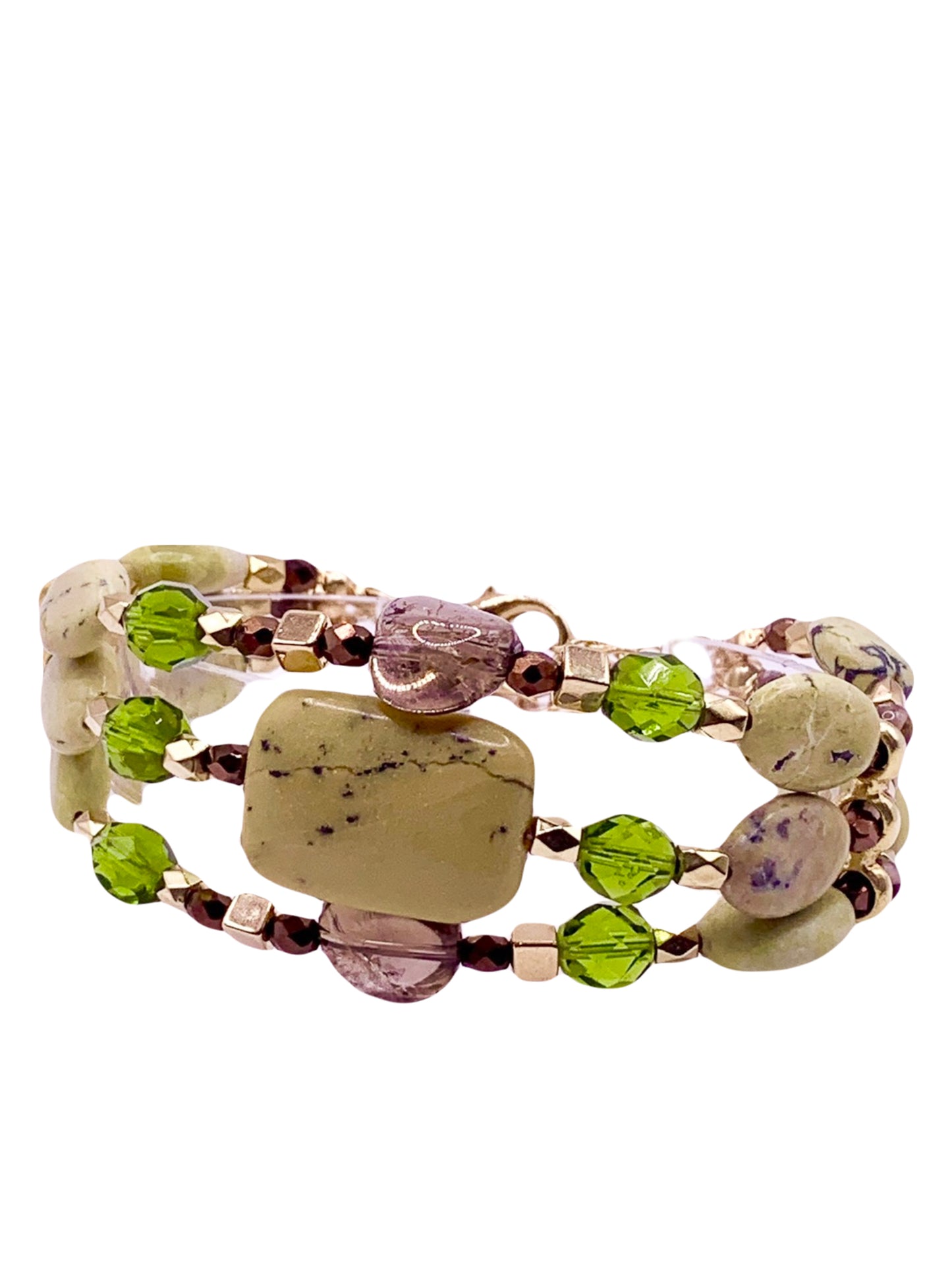 Yellow Turquoise 3 Row Bracelet