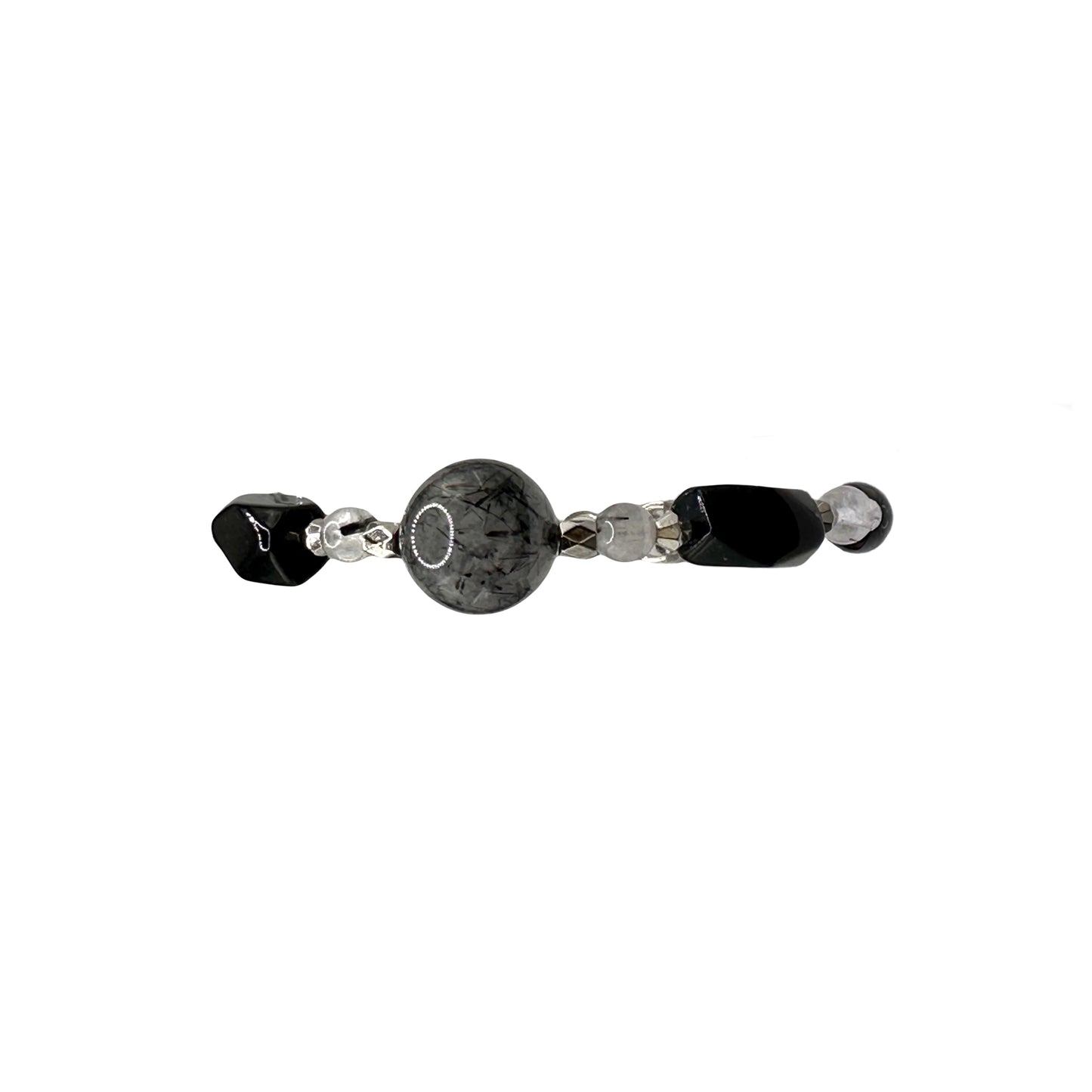 Dainty Onyx Tourmaline Bracelet