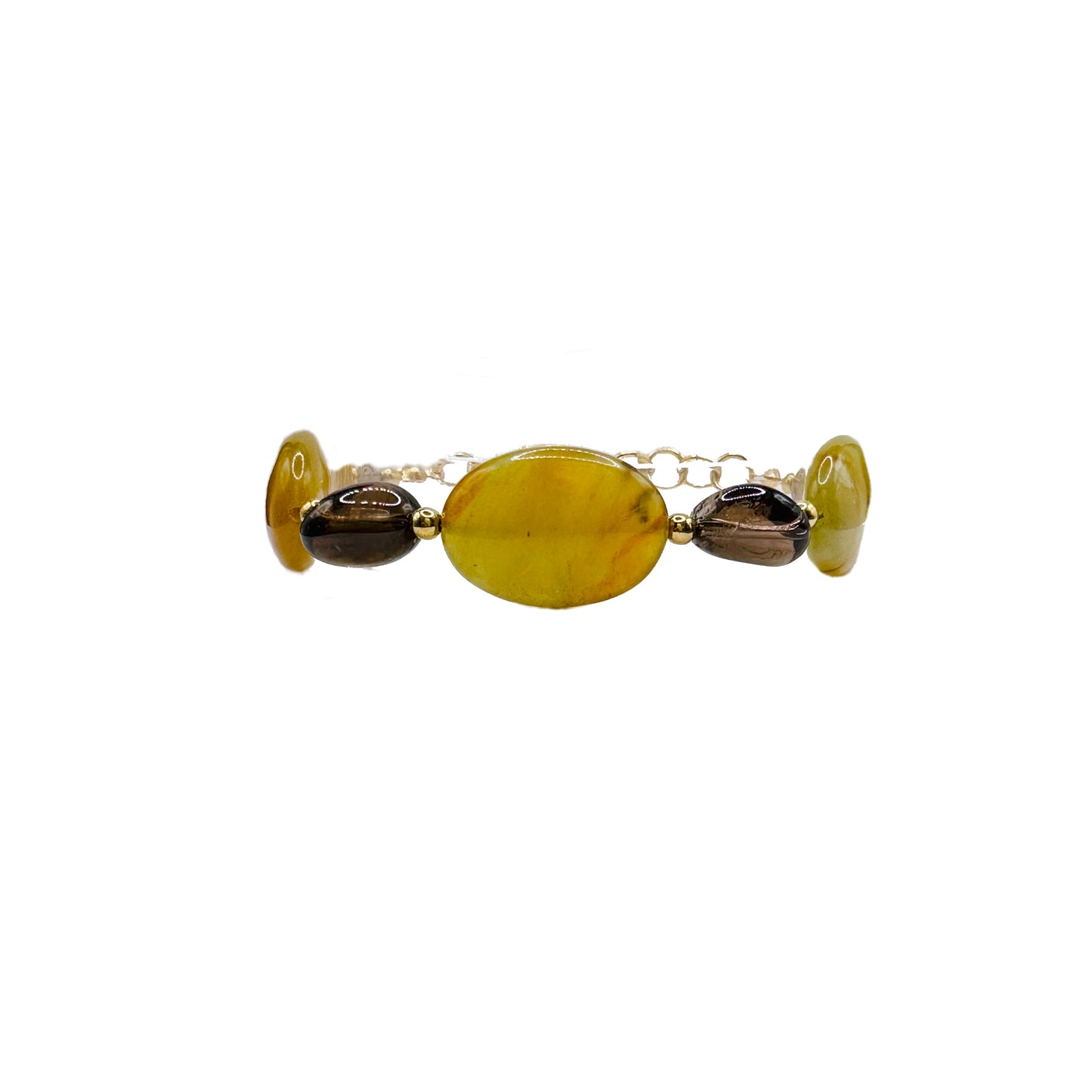 Chunky Smoky Jaded Bracelet