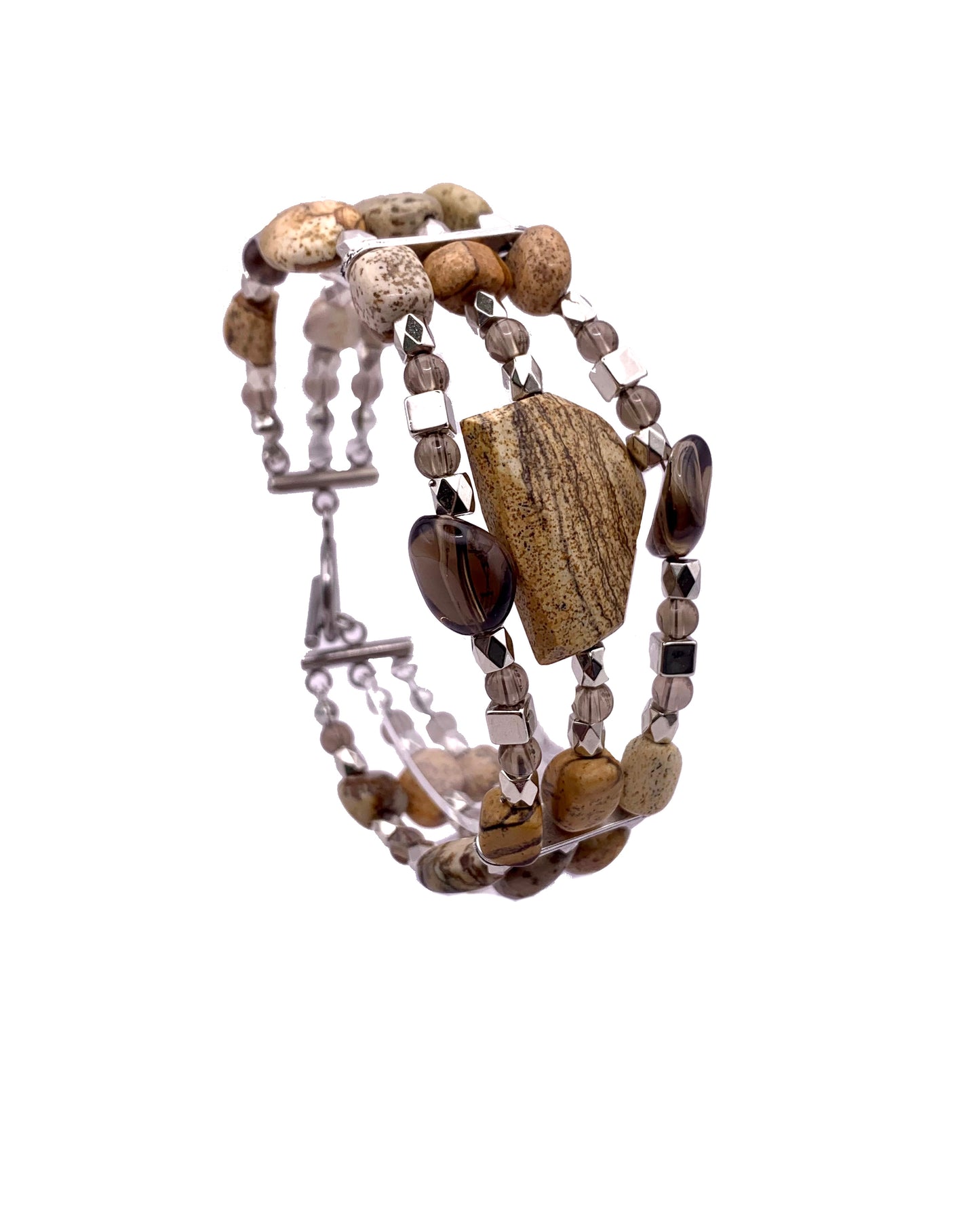 Picture Jasper 3 Rows Bracelet