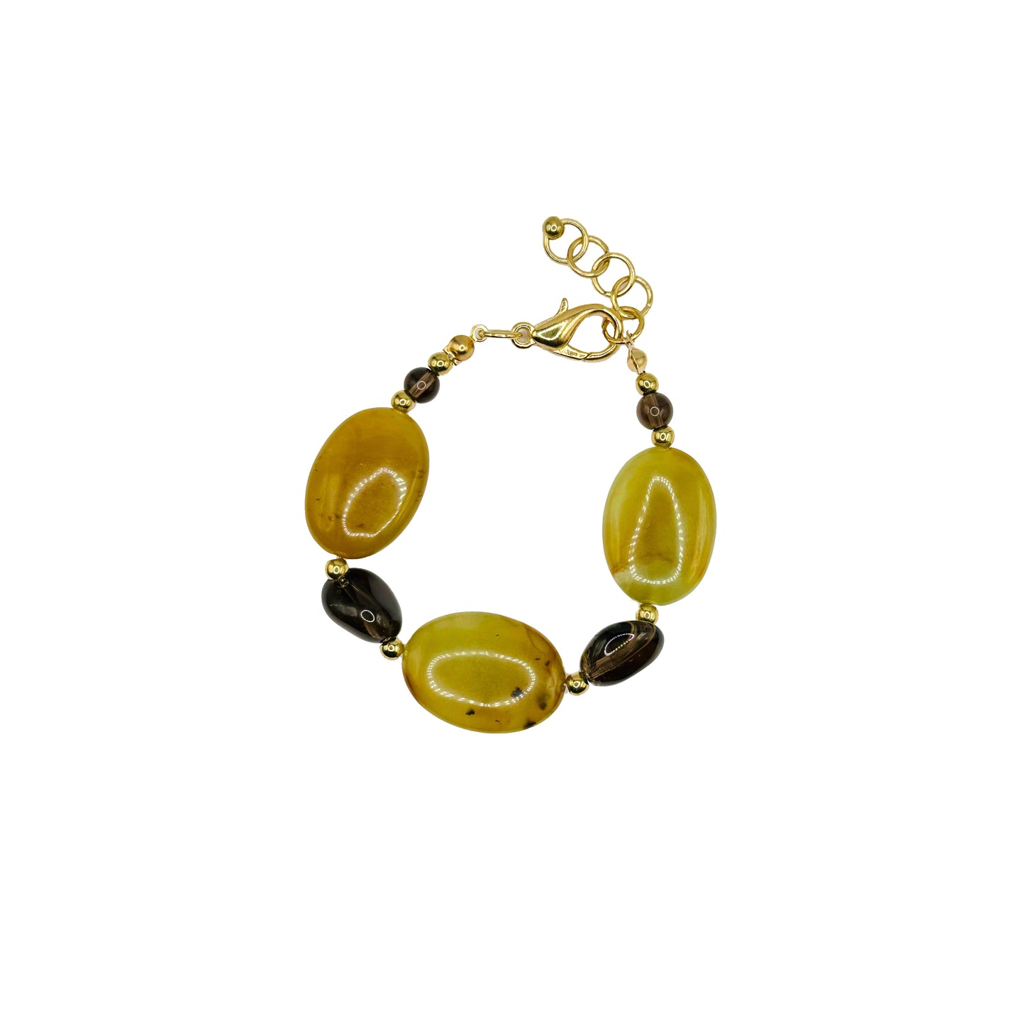 Chunky Smoky Jaded Bracelet