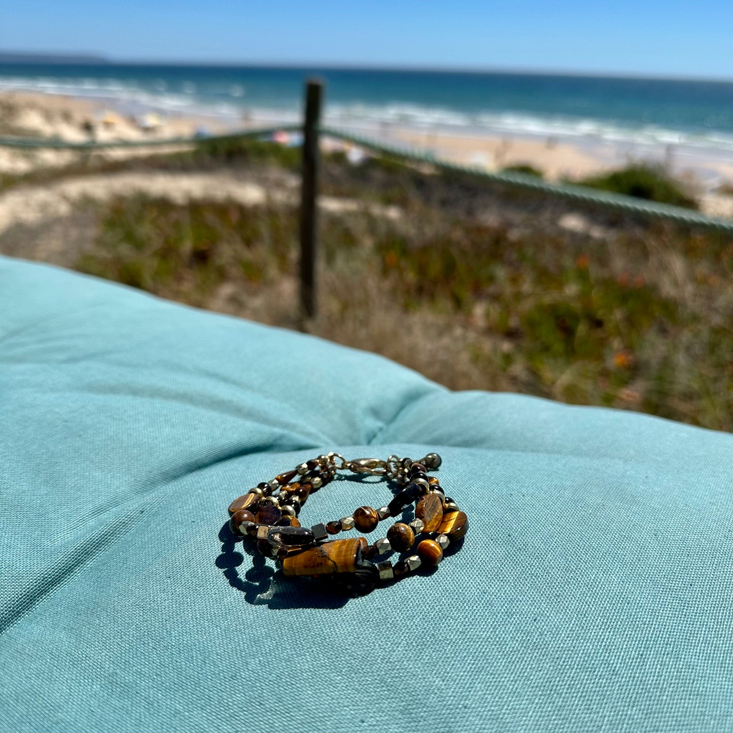 Tigers Eye 3 Row Bracelet