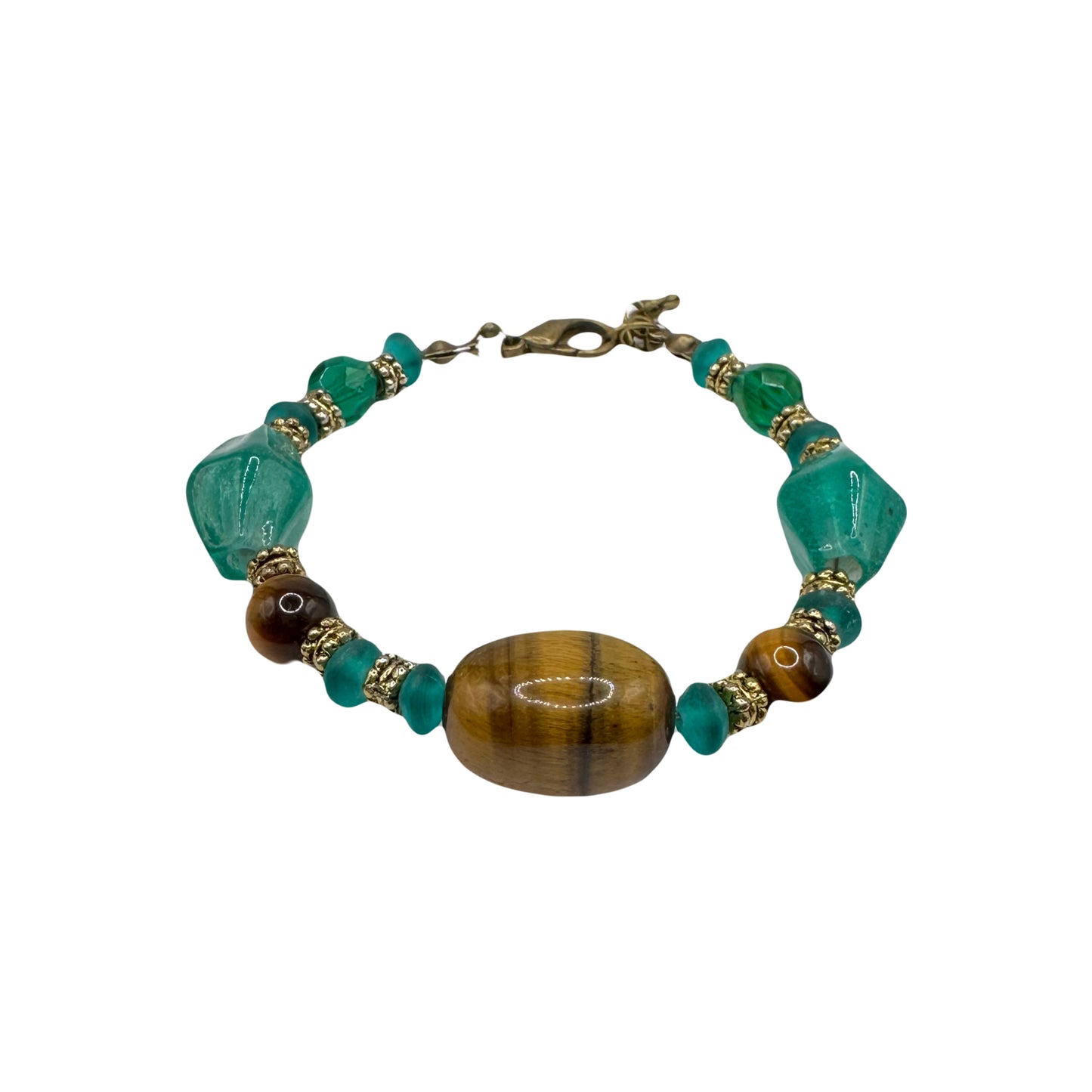 Dainty Turquoise Tiger Bracelet